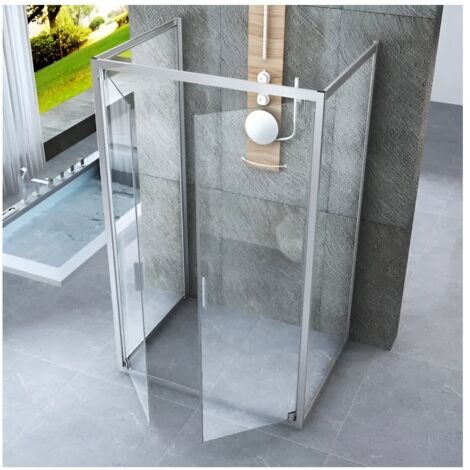 Box Doccia 3 Lati 6 mm Anta Battente Saloon 70x70x70 cm