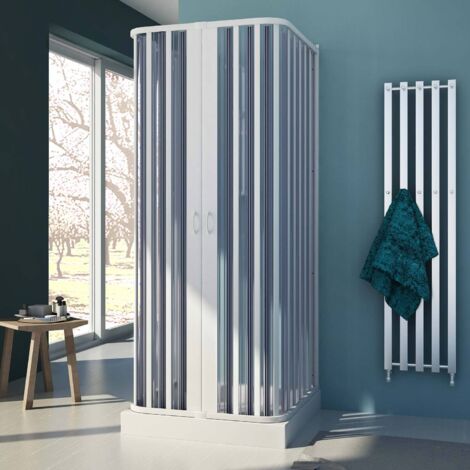 Box doccia 3 Lati pvc a soffietto h 185 mod. Nova 70x80x70 cm