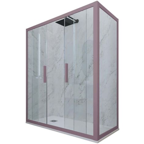Box doccia 70x170 2 ante scorrevole h 200 Lavanda Glam Duo
