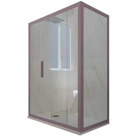 Box doccia 75x110 1 anta scorrevole h 200 Lavanda Deco Duo