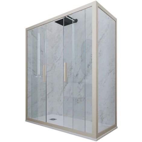 Box doccia 80x140 2 ante scorrevole h 200 Champagne Glam Duo