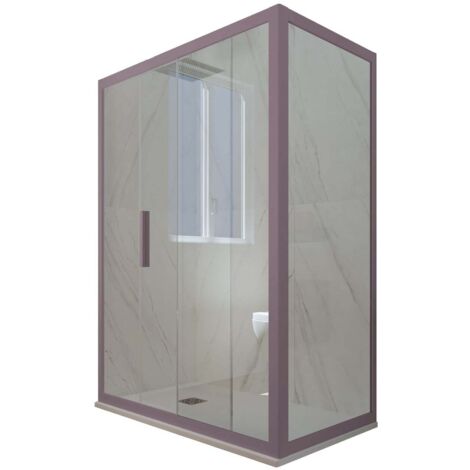 Box doccia 80x160 1 anta scorrevole h 200 Lavanda Deco Duo
