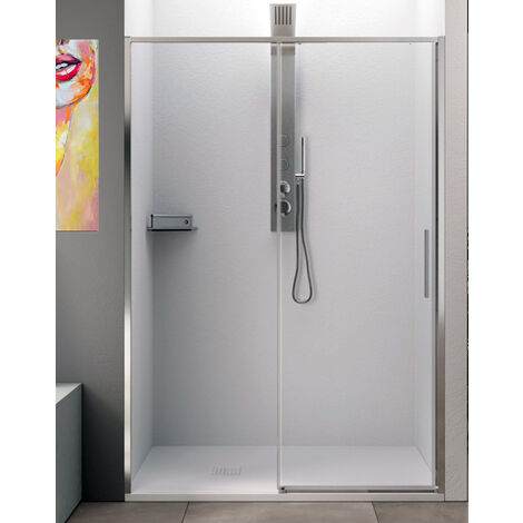 PORTA DOCCIA VENERE BATTENTE 86-90 H190cm VETRO TEMPERATO 6 mm TRASPARENTE  PROFILI CROMO