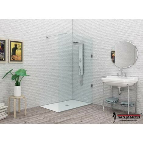 Cabina Doccia San Marco.Box Doccia A Parete Fissa Essenzial Walk In Cm 50 Fb Sg2 50