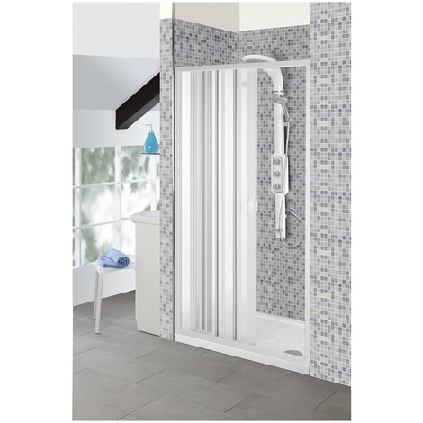 Box doccia a soffietto da 80/90x185cm in PVC anta apertura laterale