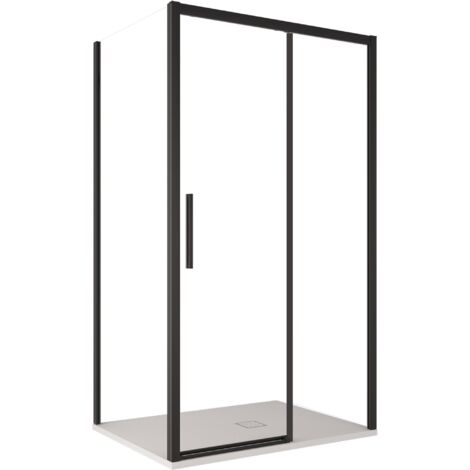 Box Doccia Angolare 1 Anta Scorrevoe in Cristallo Trasparente 6mm H195 Bonussi Eliane 70x100 cm