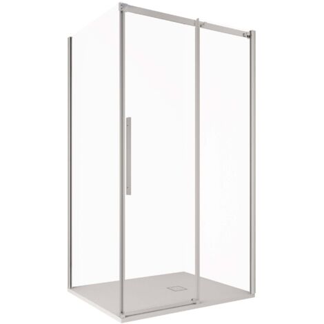 Box Doccia Angolare 70x110 cm 1 Anta Scorrevole in Cristallo Trasparente 8mm H200 Bonussi Eliane