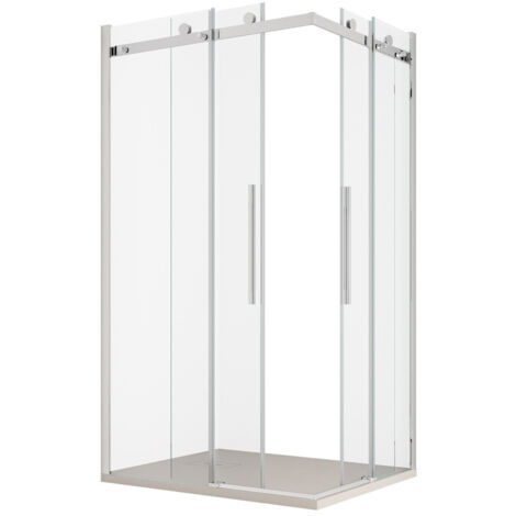 Box Doccia Angolare 70x70 cm 2 Ante Scorrevoli in Cristallo Trasparente 8mm H200 Bonussi Nada