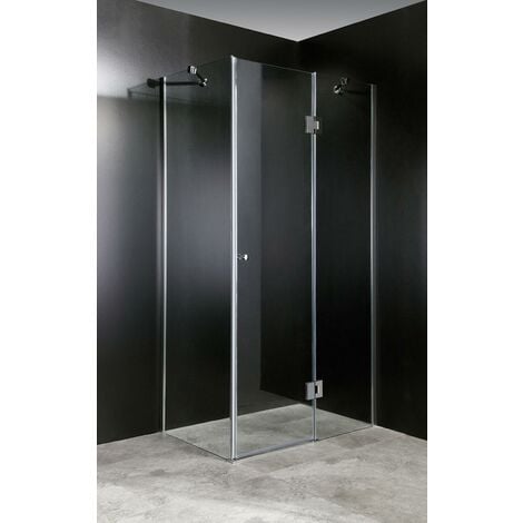 Cabina Doccia 70x90 Cristallo.Box Doccia Angolare 70x90 Cm 1 Anta Battente In Cristallo Trasparente 8mm H200 Vorich Lux Lato Destro