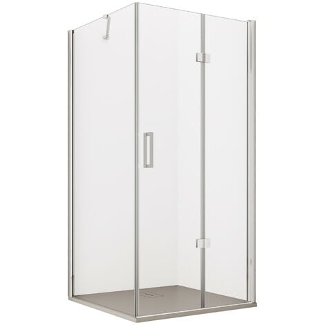 Cabina Doccia Chiusa Su 4 Lati.Box Doccia Angolare H190 Cm Un Anta Libro Piu Fisso Cristallo 6mm Trasparente Butterfly Seleziona Misura 70x90 Btr 097