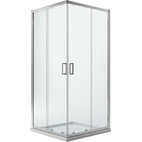 Box doccia angolare stampato h 198 mod. Ready 75x100 cm rettangolare
