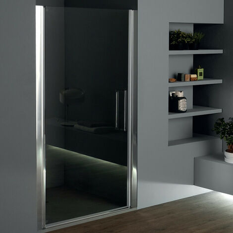 Box Doccia Angolo 70x90 cm TEPB42 con Porta Battente - 1 Lato Fisso - Reversibile