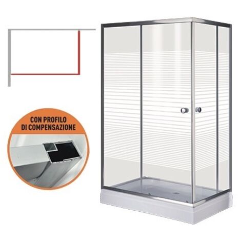 BOX DOCCIA BRIXO IBISCO 100X80X190