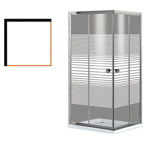 BOX DOCCIA BRIXO ORCHIDEA 80X80X190