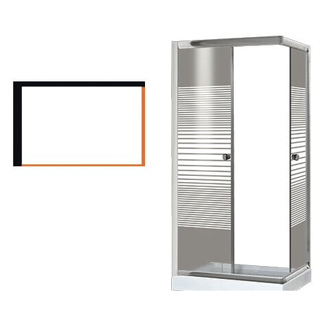 BOX DOCCIA BRIXO VIOLA 70X90X190