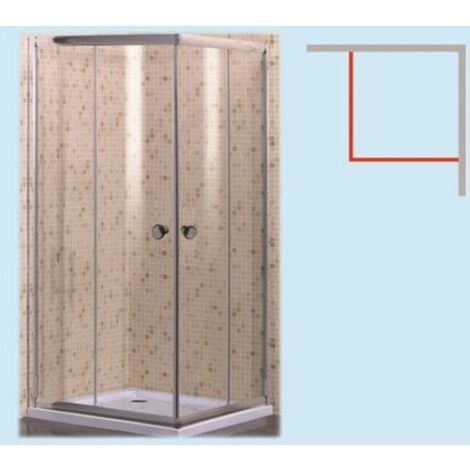 Box doccia cabina falco vetro trasparente 5mm 70x70x185h brixo - fraschetti