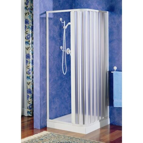 Box doccia con porta a soffietto in pvc  75x75 cm