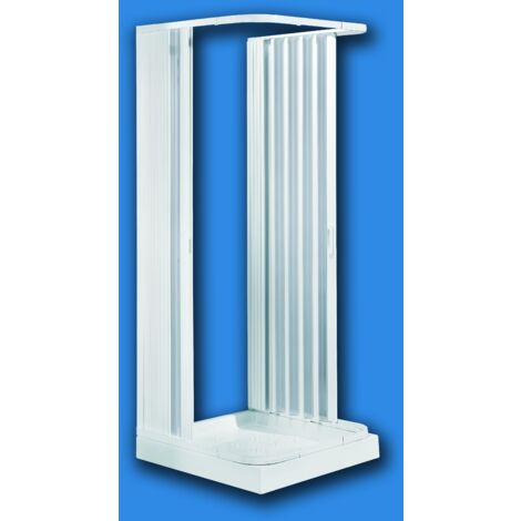 Box doccia con porta a soffietto in pvc  cm 75x75x75