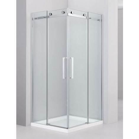 Box Doccia 80x120 Cristallo 8mm.Box Doccia Due Lati Scorrevole In Cristallo 8mm H 190cm Bavaro 70x90 Cm Db80709rt