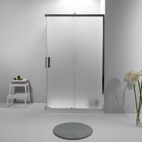 BOX DOCCIA ELITE ANGOLARE 90x100 CM SCORREVOLE OPACO