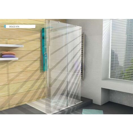 Box doccia Ferbox cristallo curvo trasparente  124x200 cm