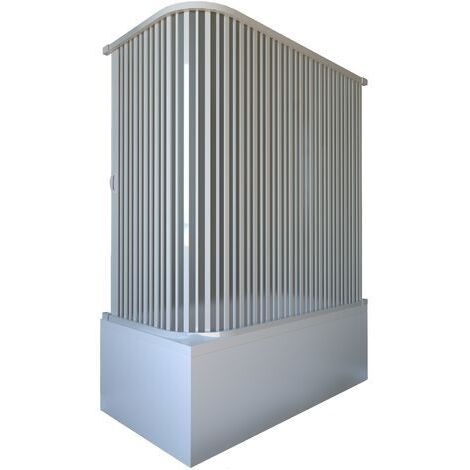 Box doccia in pvc angolare ad un anta a soffietto h185, misura 100x100