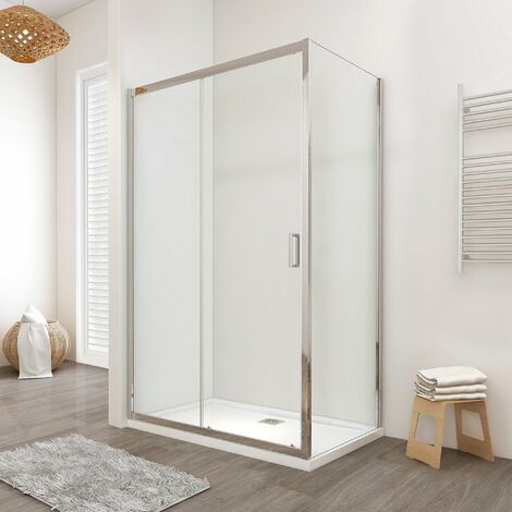 SHOWERDESIGN doppia porta scorrevole quadrata 70X70 cm altezza 190 cm cristallo 6 mm