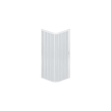 Box Doccia 'Luna' Ad Angolo 1 Porta Estensibile In Pvc - cm.80/90x80/90x185h