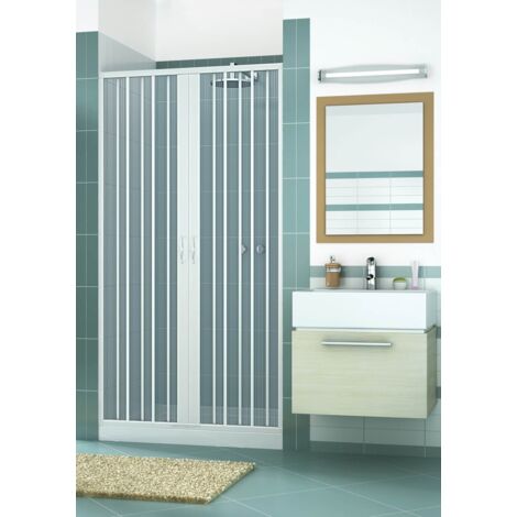 Box doccia mod. Vergine 110xH185cm in pvc a soffietto centrale