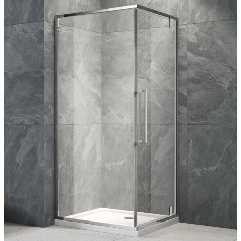 Box Doccia Moderno 90x70 cm trasparente con Porta Battente Basculante  Lux