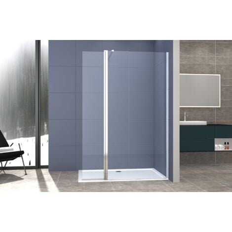 Box Doccia parete Walk in 120 cm + anta 40 cm h 200 cm cristallo temperato trasparente 8mm profilo CROMATO MIRELLA
