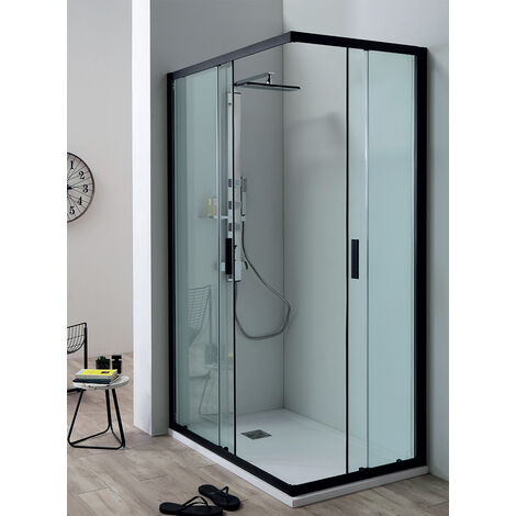 Box doccia RAPID in cristallo 6 mm trasparente 70x70 con profilo