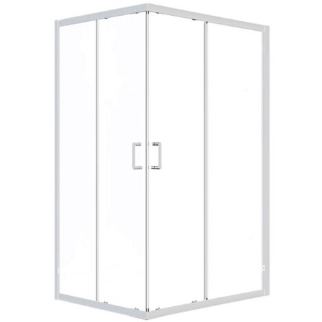 Box Doccia Rettangolare 68-80/88-100x190h 6mm Cromato - Imperia