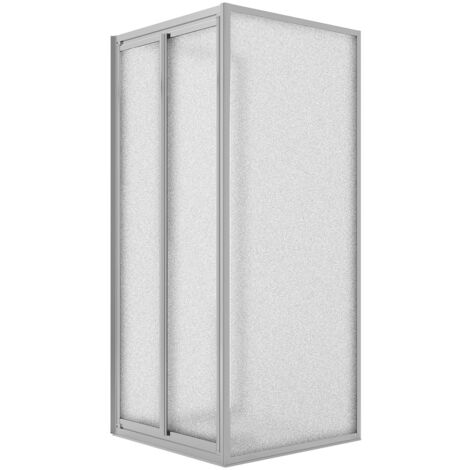 Box doccia saloon 3 lati vetro stampato h 185 mod. Clint 70x100x70 cm ap. 100