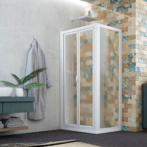 Box doccia saloon 75x85 AP. 85 CM H 190 in Acrilico mod. Delta Duo