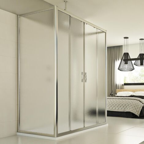Box doccia scorrevole 3 lati stampato h 198 mod. Young Trio 2 Ante 70x180x70 cm