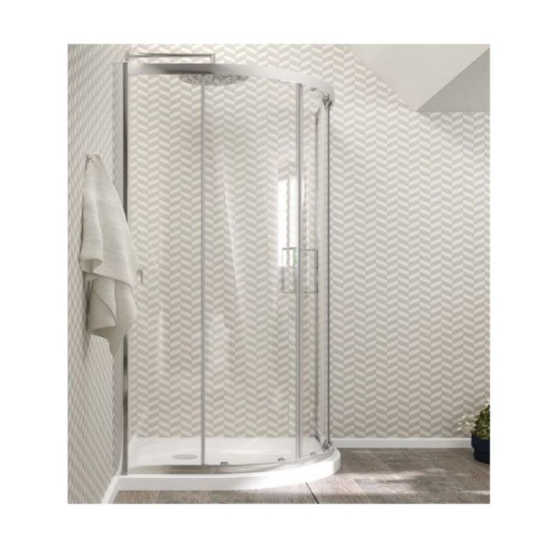 Cabina Doccia 80 X 100.Box Doccia Semicircolare 80x100 100x80 Tondo 6 Mm H190 Misura 80 X 100 Xh190 Cm Raggio 38 Cm 1296 4344