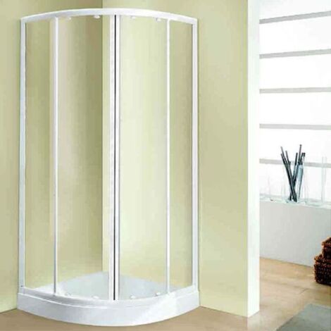 BOX DOCCIA SEMICIRCOLARE TRIS LUX ACRILICO cm 80x80