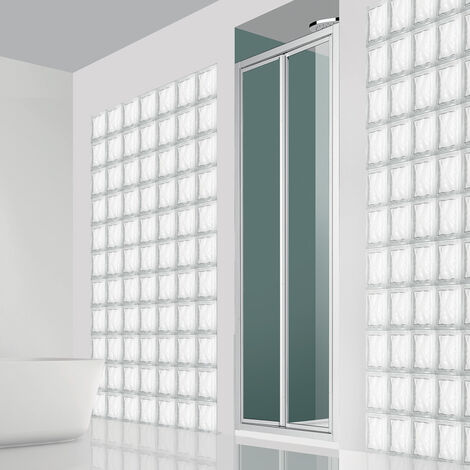 Box doccia Smeralda saloon in cristallo 3 mm trasparente 80x90 cm