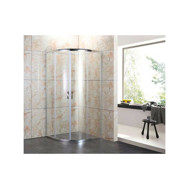 Cabina Doccia 90 X 90.Box Doccia Tondo Semicircolare Vetro Cristallo 80x80 90x90 Angolare Scorrevole 4 Misura 80x80 Trasparente Plse 8080 Opz 80x80 Trasparente