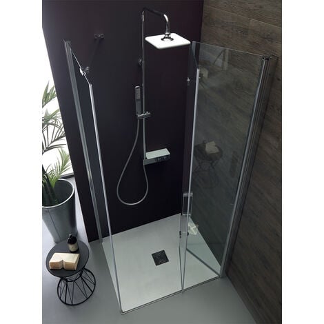 Box doccia TPS35 in cristallo 6 mm trasparente 100x100 con
