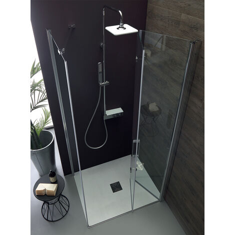Box doccia TPS35 in cristallo 6 mm trasparente 70x80 con profilo