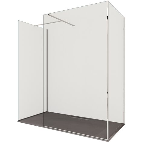 Box doccia tre lati accesso libero senza profili h195 8mm osiride, misura 100x100x100
