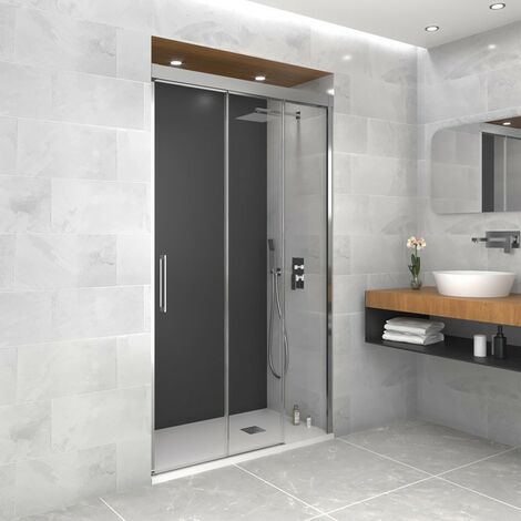 Box doccia TRIO 1 fisso + 2 scorrevoli  - Estensione: 136-141 cm