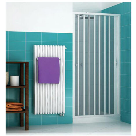 Box doccia Vergine PVC con apertura a soffietto laterale 1 anta 80/90 cm