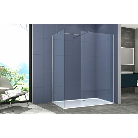 Box doccia a soffietto walk-in 60cm profilo cromo