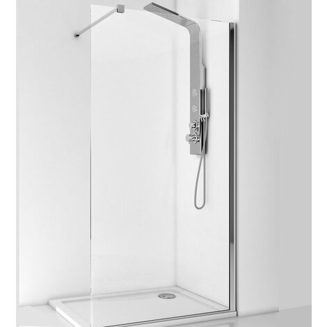 Box Doccia Walk-In Vetro Trasparente 6mm H200 - ETNA 120