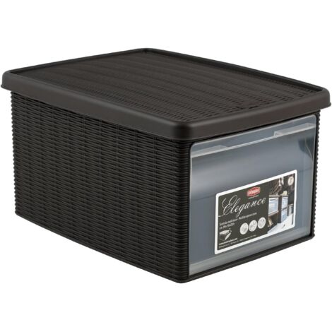 Box Elegance Multiuso Moka     29X39 H 21 Stefanpl