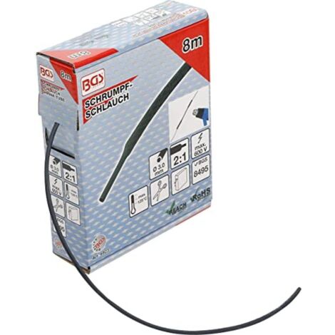 Box gauine termorestringenti  nero  Ø 3 mm  8 m