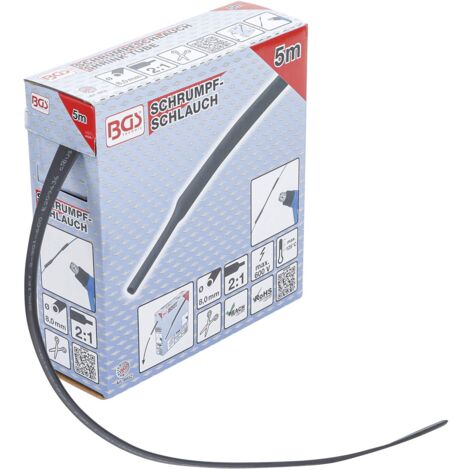 Box gauine termorestringenti  nero  Ø 8 mm  5 m
